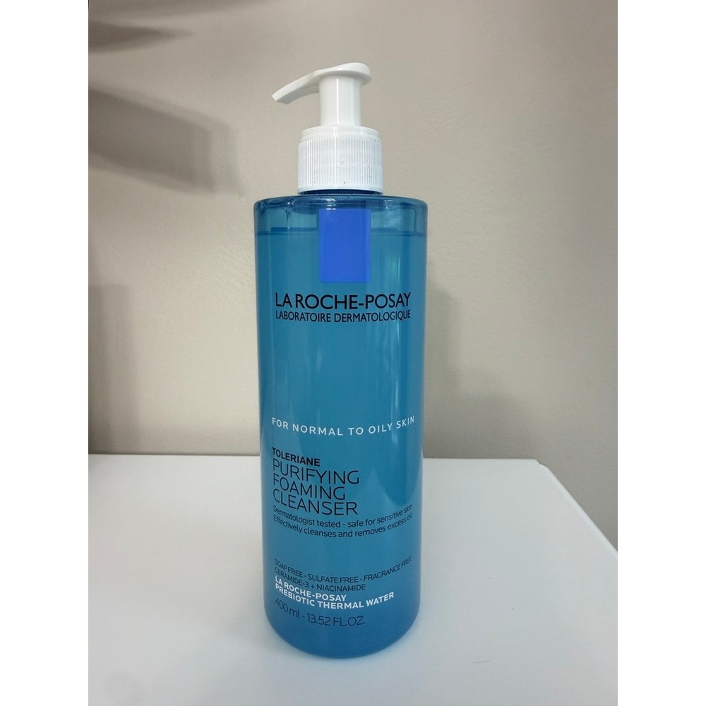 La Roche-Posay Purifying Foaming Cleanser Unisex 13.52oz Blue Oily Skin NEW